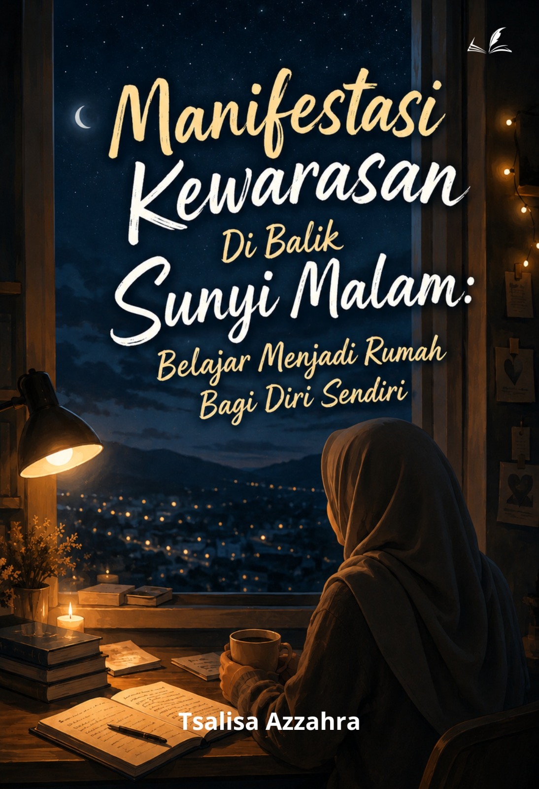 Cover Buku Manifestasi Kewarasan Di Balik Sunyi Malam: Belajar Menjadi Rumah Bagi Diri Sendir