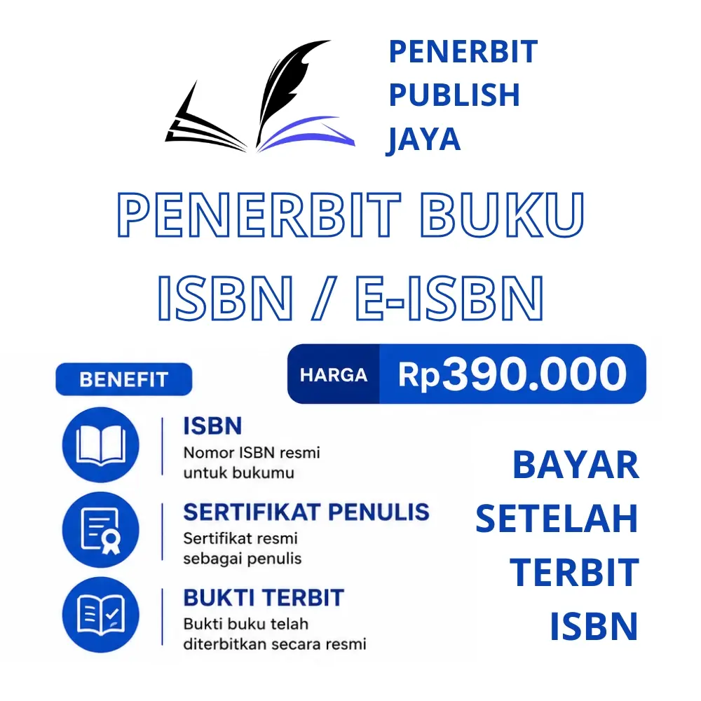 Jasa Menerbitkan Buku ISBN Resmi di Penerbit Publish Jaya Penerbit Buku ISBN Resmi